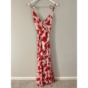 NEW Lulus Best Occasion Blush Floral Maxi Dress Size XL